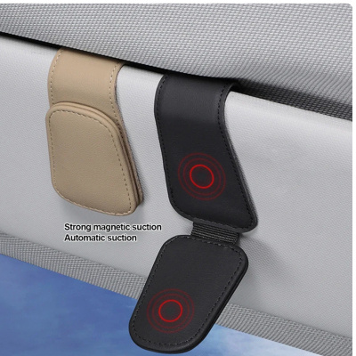 Car Sunglasses Holder — Sun Visor Clip for Glasses & Cards - Image 2