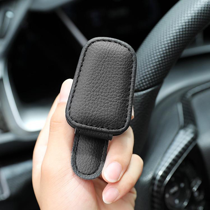 Car Sunglasses Holder — Sun Visor Clip for Glasses & Cards