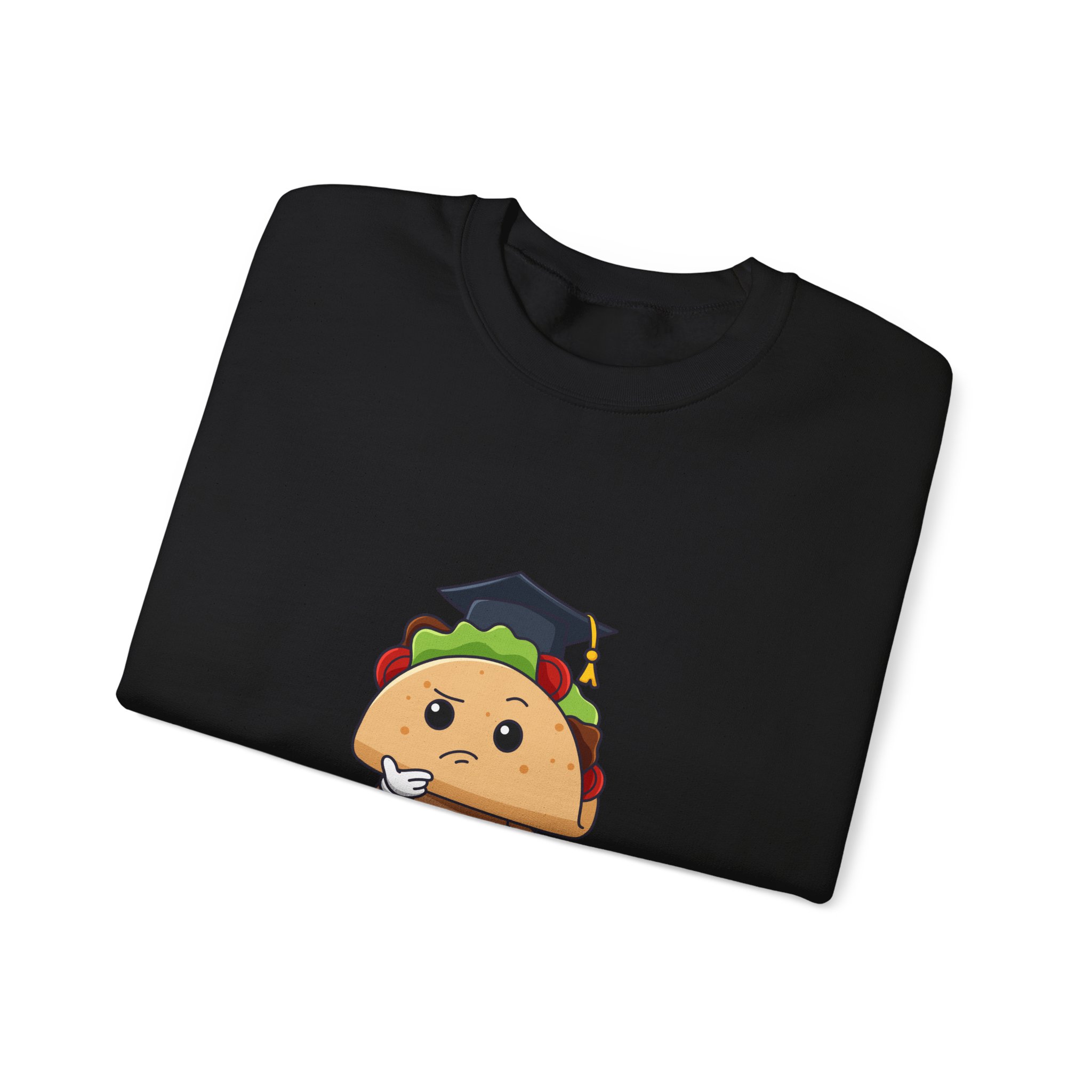 Graduation Taco Crewneck Sweatshirt – Cute Grad Taco Graphic - Image 7