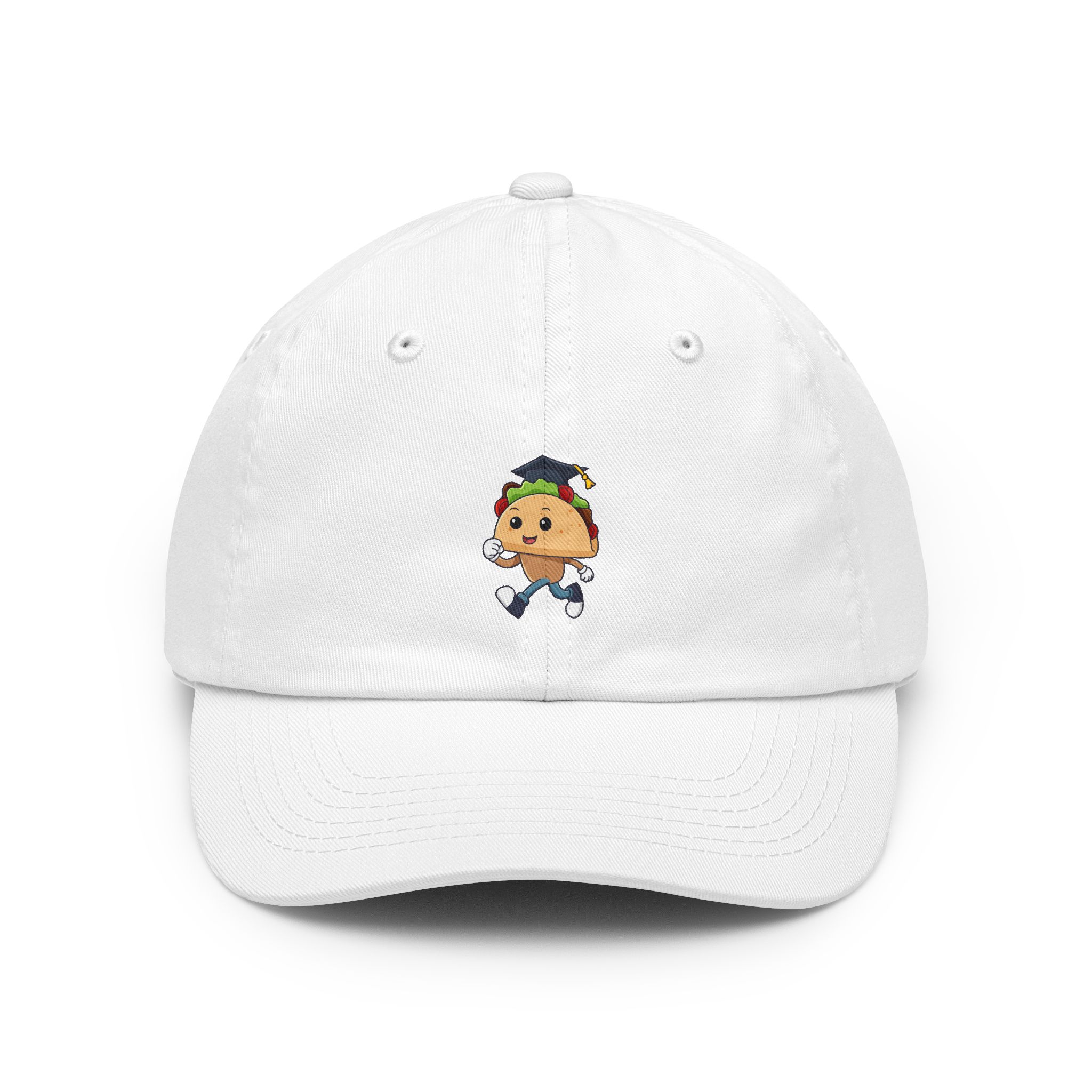 Graduation Taco Dad Hat — Cute Grad Cap Character Baseball Cap