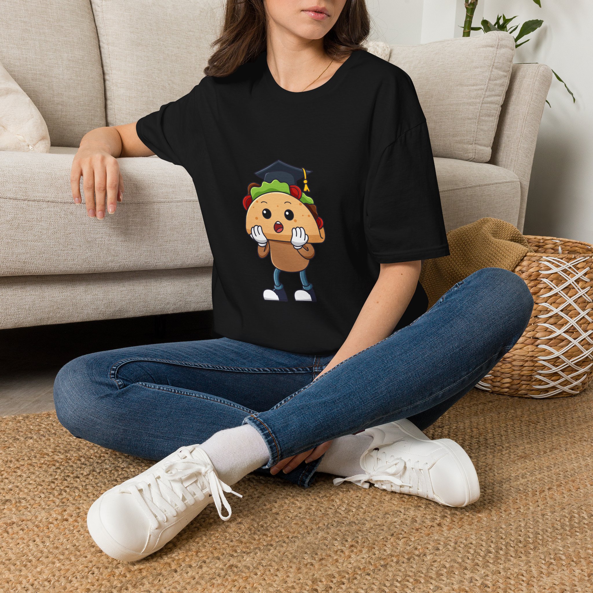 Graduation Taco T-Shirt — Cute Taco with Graduation Cap Shirt for Grad Celebrations - Image 6