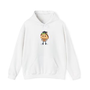 Graduation Mascot Hoodie — Cute Cap & Gown Character Sweatshirt