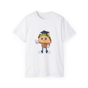 Graduation Taco T‑Shirt — Cute Grad Taco with Cap