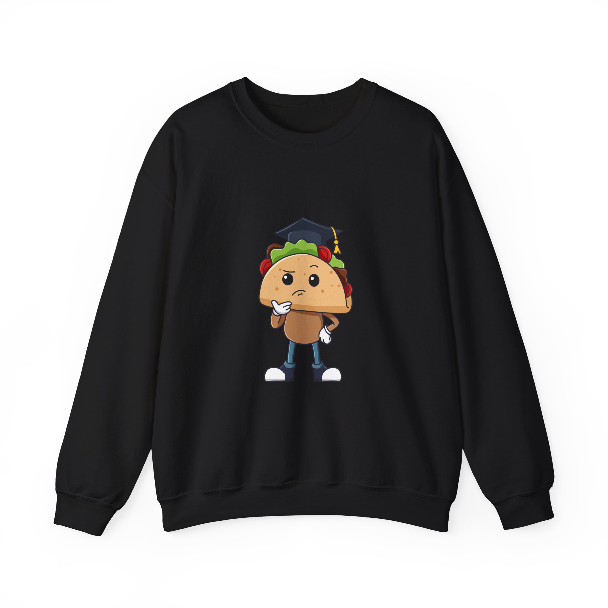 Graduation Taco Crewneck Sweatshirt – Cute Grad Taco Graphic - Image 5